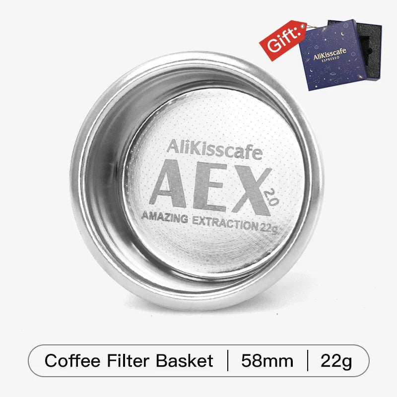 58mm Portafilter Espresso Basket Double Layer